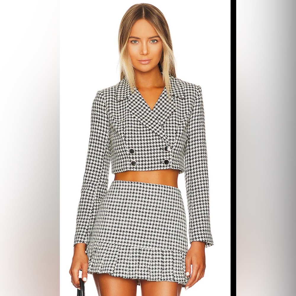 Majorelle Jayla mini skirt and Jayla cropped blazer. Sold as set and NWT!